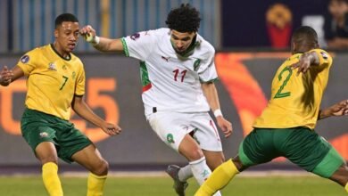 المنتخب المغربي وجنوب افريقيا